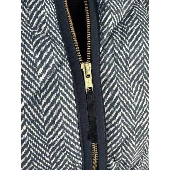 J.Crew Herringbone Quilted Puffer Vest Down Fill Zip Front Pockets XXS - Picture 4 of 9